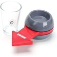 thumbnail image 2 of Spin the Shot Shot Glass, Spinning and Drinking Game para Bar Party, Holidays, Gatherings (Juego de 2-Rojo) JAMW Sencillez, 2 of 5