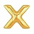 thumbnail image 3 of Loftus International B1-5925 Megaloon Letter x Gold Balloon, 3 of 3