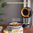 thumbnail image 3 of HIBIBUD Smoking Fan for Smoking Indoors,Portable Fan Rechargeable Air Purifier with Washable Filter,Adjustable Angle Kitchen Table Fans to Keep Flies Away,for Removing Oil Smoke, 3 of 7