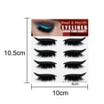 thumbnail image 5 of Kmxyo 4Pairs False Eyelashes Glue-free Stylish PVC Makeup Extensions Eyelash Eyeliner Sticker for Performance, 5 of 8