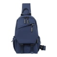 thumbnail image 2 of Men's Waterproof Crossbody Chest Bag 8"x12" - Multi-Compartment Sports Shoulder Pack for Cycling/Running, Adjustable Stabilizer Strap & RFID Pocket, 2 of 5