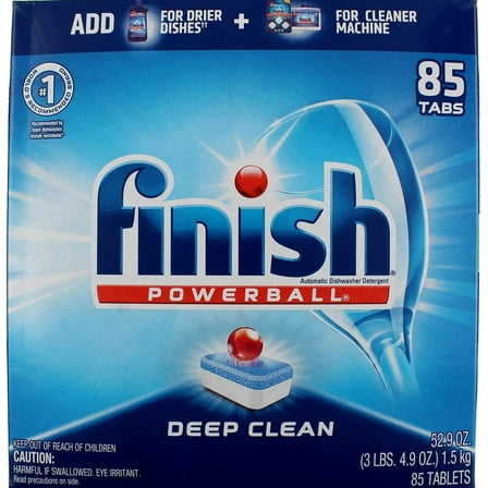 Finish - All in 1-85ct - Dishwasher Detergent - Powerball - Dishwashing Tablets - Dish Tabs - Fresh Scent