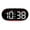 Black shell red ligh, variant on AOOOWER Elegant Bedside Clock With Large Led Screen Date Time Temperature Display For Students Bedroom or Study