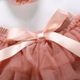 thumbnail image 4 of FRSASU Newborn Infant Kids Baby Girl Bowknot Tulle Tutu Skirts+Headband Outfits Clothes, 4 of 8