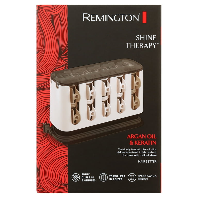 Remington Shine Therapy Heat Curlers, Argan Oil & Keratin Treated