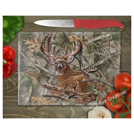 

Deer Glass Cutting Board Wildlife