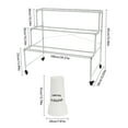 thumbnail image 2 of Flower Display Stand with 12 Buckets, 3 Layers Plant Stand with Wheels, 4 Wheels Moving Plant Cart Shelf ,Flower Cart for Patio Garden, Living Room, Florist, 2 of 30