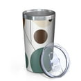 thumbnail image 2 of Geometric Shapes Pattern 10oz Tumblers Stainless Steel Tumbler with Lid and Straw,Vacuum Insulated Double Wall Travel Tumbler Cups with Cleaning Brush for Coffee, Tea, 2 of 4