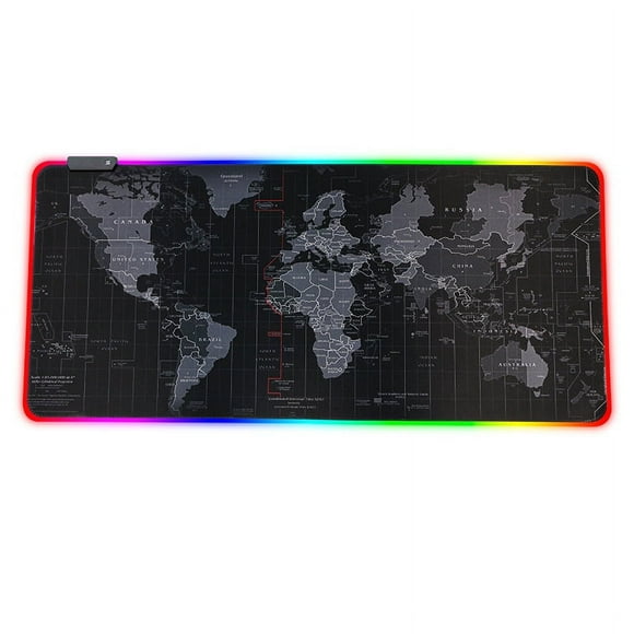 Chroma Customizable Lighting Mouse Pad, Plug and Play Extended LED Mousepad for Gaming Enthusiasts