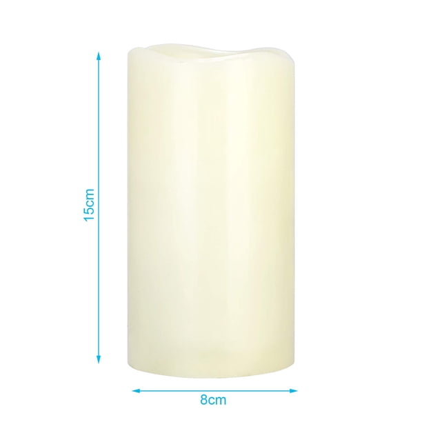 Función de proyección de velas sin llama con control remoto y temporizador Luz de mesa LED para celebración de festivales, vela eléctrica falsa en luz cálida y velas navideñas abiertas de onda Xemadio FLD-2055