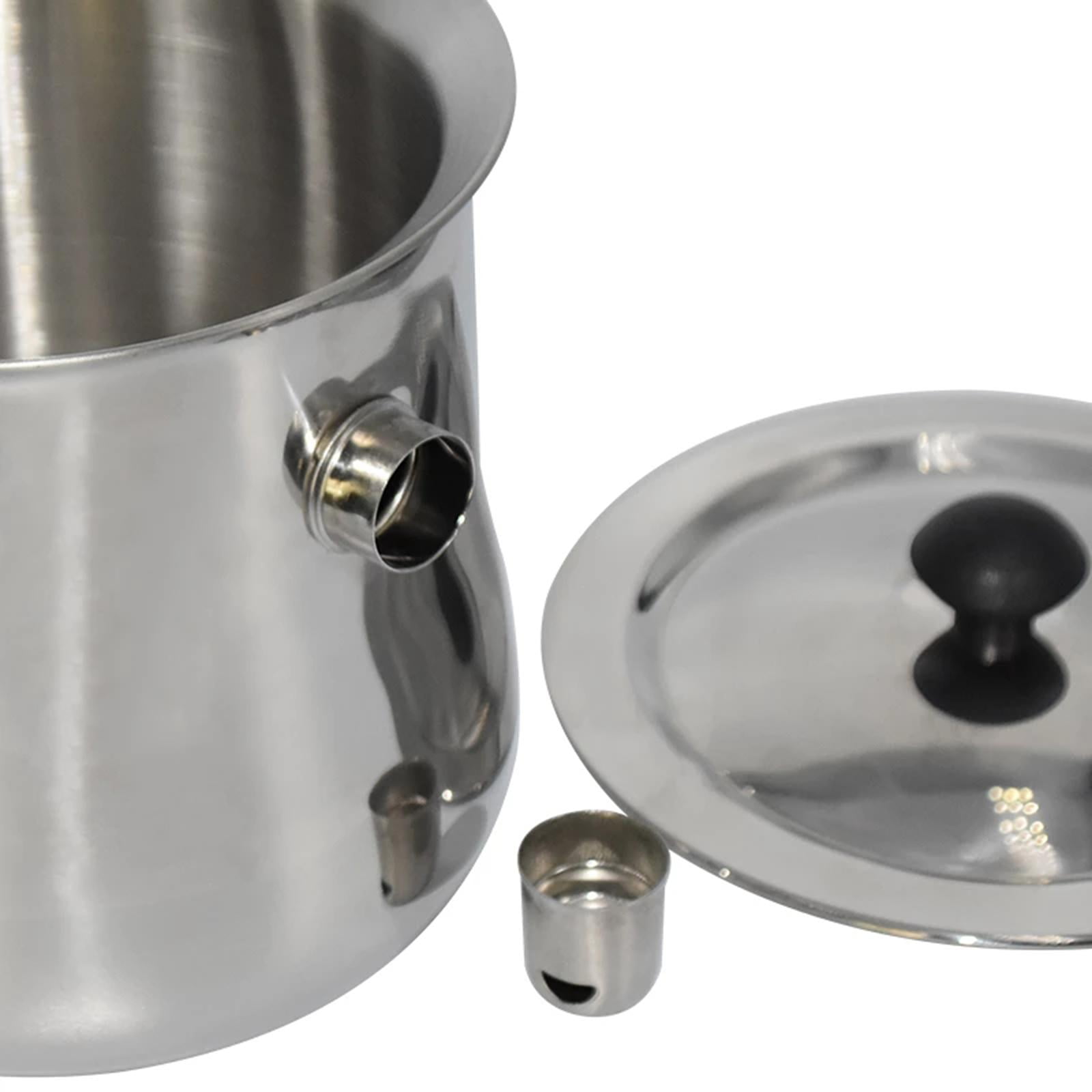 Candle Making Pouring Pot Stainless Steel Double Boilers Dripless Pouring Heat-Resistant Handle Melter Pot,Candle Making Supplies 17.5x15CM 1.5L