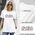 thumbnail image 4 of Aiyino women's Tee Shirt Short Sleeve 100% Cotton Oversized Graphic Tee Plus Size Casual Spring Summer Tops Gifts For Mother, 4 of 9