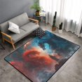 thumbnail image 2 of Red and Blue Sky Dragon Shaggy Area Rug, Rugs for Living Room Bedroom Non Slip Door Mat Indoor Carpet Machine Washable Nursery Home Decor Floor Mats for Entryway 60x39in-#, 2 of 5