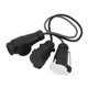 thumbnail image 1 of 12V Trailer Adapter 13 Pin Plug to Dual 7 Pin Trailer Light Adapter for Motorhome Caravan Boat EU Standard, 1 of 2