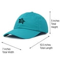 thumbnail image 3 of DALIX Turtle Hat Nature Womens Baseball Cap in Teal, 3 of 7