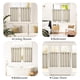 thumbnail image 3 of Cortinas Jinchan de lino a rayas para cocina, 36 cm, 2 paneles, 3 of 8