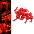 thumbnail image 2 of 10 LED de año nuevo chino, luces de linterna, luz de hadas, cortina colgante, rojo, con lámpara , para el festival de primavera, fiesta, boda, Sunnimix Luces de hadas, 2 of 8