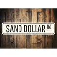 thumbnail image 1 of Sand Dollar Road Novelty Decor, Metal Wall Sign - 4x18 Inches, 1 of 4