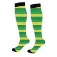 thumbnail image 6 of Hot Sales Women's Cotton Knee High Socks Under $2 GIJNRIUIUA Green Knee-High Socks Fashion Breathable Striped Holiday Atmosphere Long Stockings Leg Warmers, 6 of 7