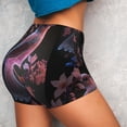 thumbnail image 4 of Logiee Bird6 Print Women's Biker Shorts,Workout Gym Shorts,Scrunch Shorts,Tummy Control Hidden Scrunch Running Yoga Shorts-Medium, 4 of 8