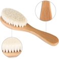 thumbnail image 5 of Cepillo para el cabello, ligero, cómodo, suave, pelo de cabra natural, peine de aseo para masaje de cabeza infantil con mango Sailing Electrónica, 5 of 5
