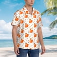 thumbnail image 3 of Fuzoiu Cartoon Squirrel Print Hawaiian Shirt for Men, Summer Beach Casual Short Sleeve Button Down Shirts, Men’s Beach Summer Shirts with Pocket,X-Large, 3 of 7