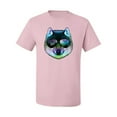 thumbnail image 2 of Wild Bobby, Funny Wolf on Sunglasses, Animal Lover, Men Graphic Tees, Light Pink, X-Large, 2 of 3