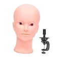 thumbnail image 2 of Bunblic Female Wigs Head Mannequin Hat Display Rack Multipurpose Hairpieces Show Professional Realistic Cap Display Stand Cap Holder Without Makeup, 2 of 8