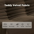 thumbnail image 6 of WHGBJA 3 Seaters Oversize Bean Bag Chair, Comfy and Soft Teddy Material Togo Sofa Gaming Bean Bag Chair for Living Room Bedroom, Coffee, 6 of 9