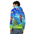 thumbnail image 5 of Lsque Mario for Mens Full-zip Hoodie, Zip-up Pullover Hooded Sweatshirt, Kangaroo Pocket Hoodie Ideal for Daily Wear, Travel, and Home-Small, 5 of 8