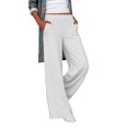 thumbnail image 4 of Pantalones ANGGREK Pantalones sueltos de color puro para mujer pierna recta, 4 of 5