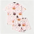 thumbnail image 5 of Summer Sales Womens Pajama Sets Satin Funny Pumpkin Print Fall Matching Loungewear Halloween Pajama Sets for Women 2 Piece, 5 of 7