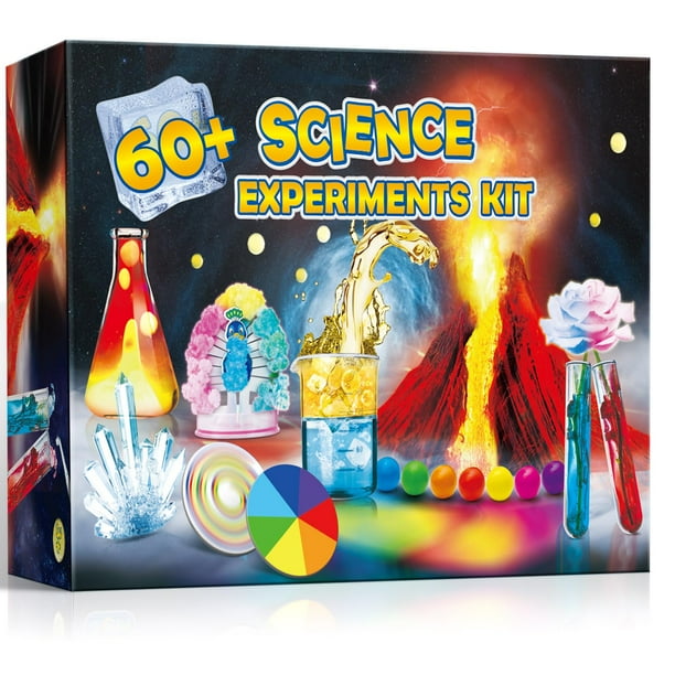Kit de experimentos científicos UNGLINGA 65 para niños de 4 a 12 años con química