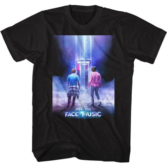 Bill and Ted Face The Music B&T FTM Poster Black Adult T-Shirt