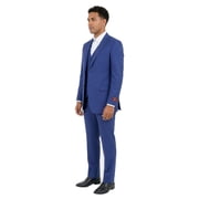 Mens Pinstripe 3 Piece Suit Set Modern Fit, Notch Lapel