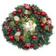 thumbnail image 1 of Christmas Wreath, Hand Made No Fading Reusable Christmas Wreath Decorations Red Candy  For Shopwindow, 1 of 8