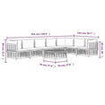 thumbnail image 4 of vidaXL 8 Piece Garden Lounge Set with Cushions Anthracite Poly Rattan, 4 of 5