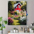 thumbnail image 4 of Country House Garden Canvas Print Wall Art for Living Room Bedroom Kitchen Dining Room Bathroom Office Hallway Entryway Decor, 4 of 8
