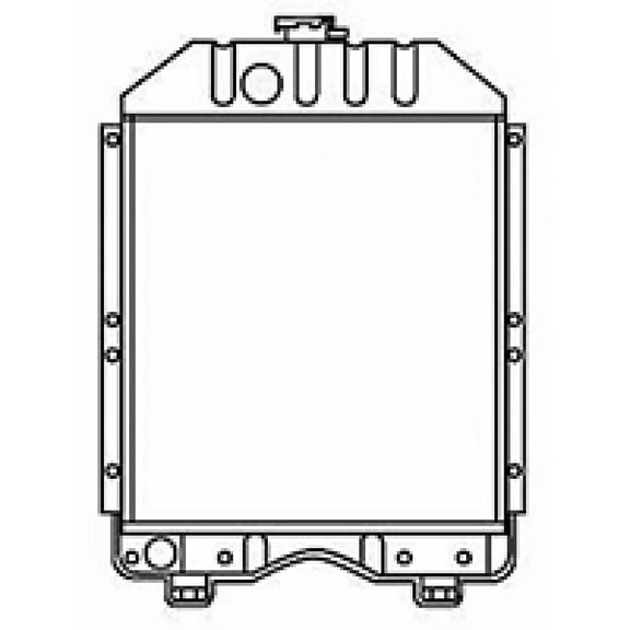 RAParts R5018 Radiator Fits Kubota