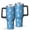Pioneer Flower Floral-2, variant on 40oz Pioneer Flower Floral Print Pattern Insulated Tumbler with Handle, BPA-Free Leak Proof Lid and Straws, Double Wall Vacuum, Hot 12h/Cold 34h