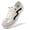 Blue/Beige, variant on HOBIBEAR Unisex Wide Toe Box Slip-On Walking Shoes for Men Women, Lightweight Breathable Mesh Casual Sneakers with Elastic No-Tie Laces
