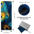 thumbnail image 4 of Peacock Feathers Gym Towels with Storage Bag, 72.8"x26.8", Suitable for Yoga, Pilates, Fitness, etc. - Yoga Towels, Gym Towels, Yoga Blanket, 4 of 6