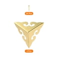 thumbnail image 3 of 4 Pcs 45mm Decorative Box Corner Cover, Corner Protector, Gold, 3 of 6