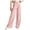 Pink, variant on Hauaitttt Womens Casual Wide Leg Dress Pants High Waist Tailored Button Down Trousers with Pockets Windbreaker Pants Women Business Casual for Women Pants Womens Pants Straight Leg Women Line Pants