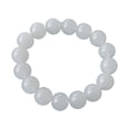 thumbnail image 2 of rygai Women Bracelet Elegant Gradient Half Transparent Glossy Glass Round Beads Ladies Bracelet Fashion Jewelry,White, 2 of 8