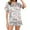 Pink, variant on Pajamas Set For Women Fashion Casual Easter Bunny 3D Print Short Pajamas Pajama Pantsuit Grey