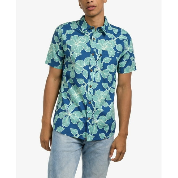 Junk Food Clothing Men's Short Sleeve Rico Shirt Dark Blue Size L