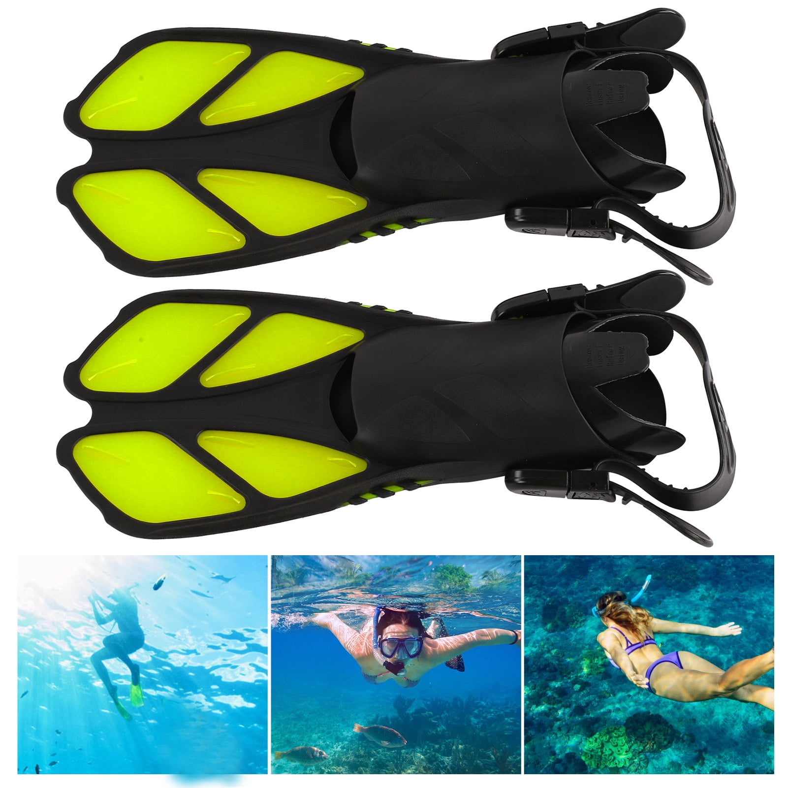 Fyydes Long Diving Flippers, Swim Fins Reasonable For Swimming And Diving