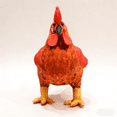 thumbnail image 2 of Simulation Rooster Stuffed Animals Plush Toy 11.8in Fluffy Chicken Doll Soft Toy Funny Room Decor, 2 of 6