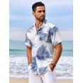 thumbnail image 3 of COOFANDY Men's Hawaiian Shirt Summer Beach Casual Short Sleeve Button Down Shirts Printed Clothing, 3 of 6